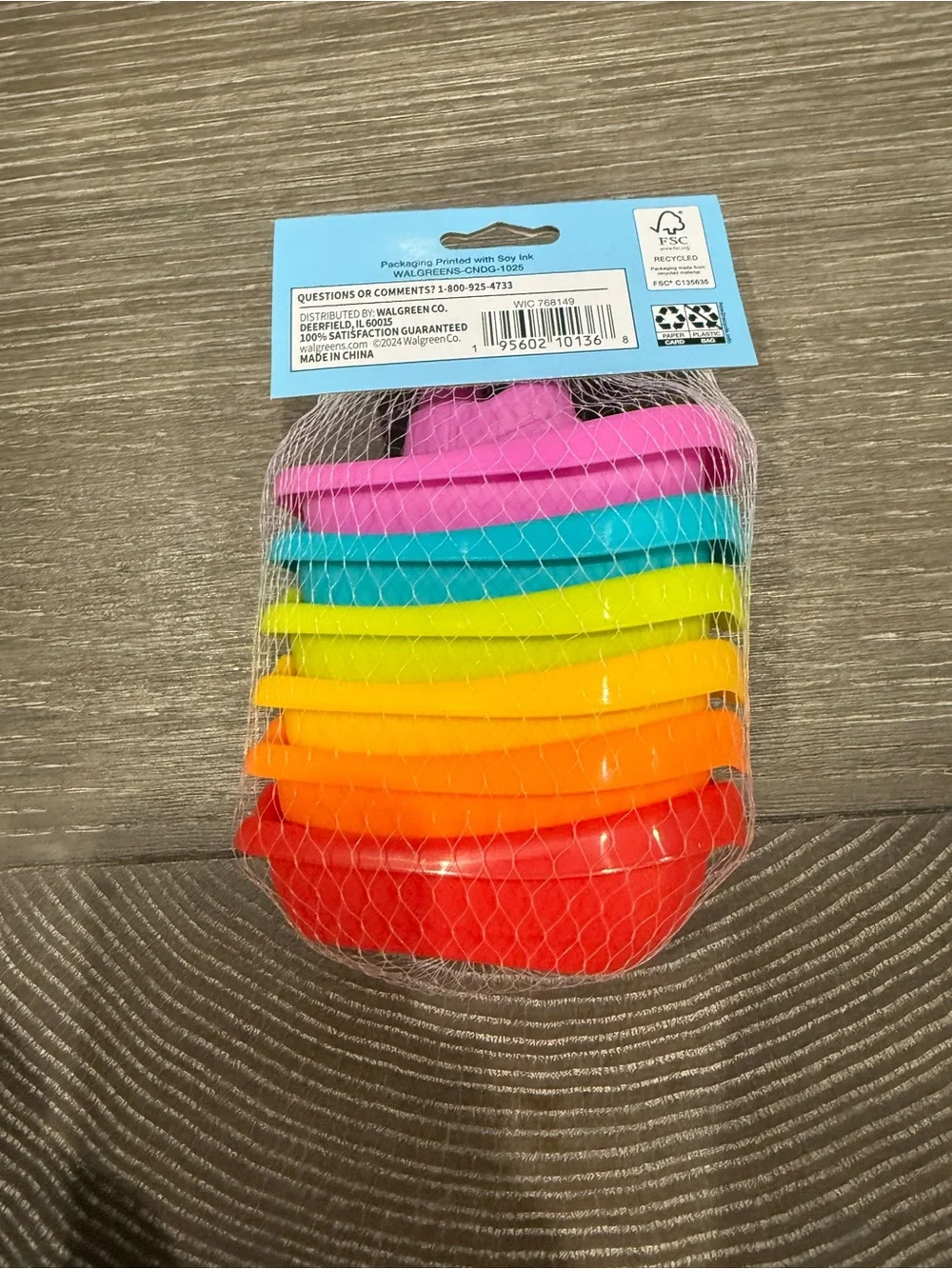 NWT Kids Floating Boats - Multicolor 6-Piece Bath Toy